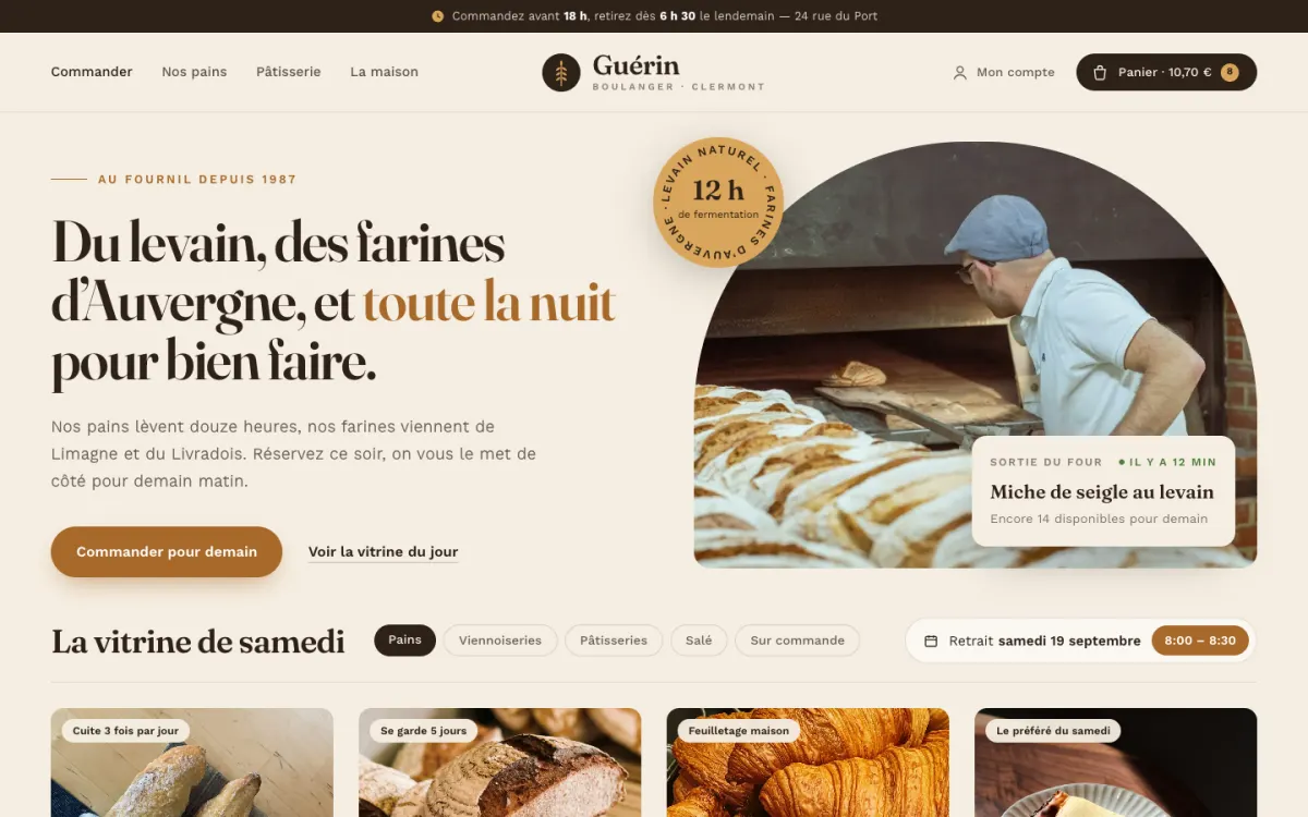Capture d’écran de boulangerie-guerin.fr