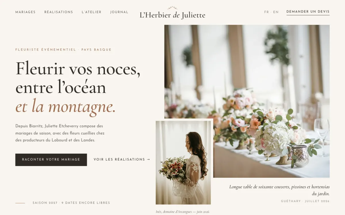Capture d’écran de herbierdejuliette.fr
