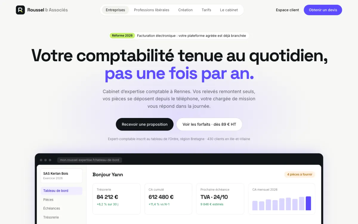 Capture d’écran de roussel-expertise.fr